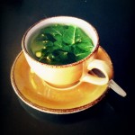 a cup of peppermint tea