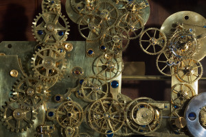 Vintage Franz Zajizek Astronomical Clock machinery. Foto:  Jorge Royan, CC-BY-SA-3.0 via Wikimedia Commons
