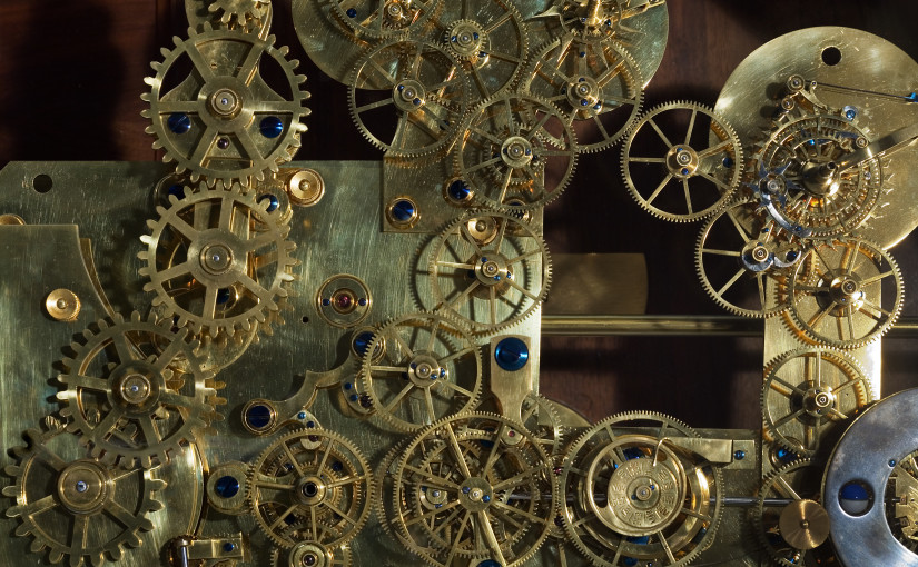 Vintage Franz Zajizek Astronomical Clock machinery. Foto: Jorge Royan, CC-BY-SA-3.0 via Wikimedia Commons